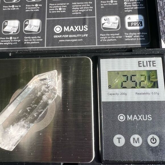 Clear Quartz Crystal Obelisk Meditation Tower (#11) - Picture 10 of 10